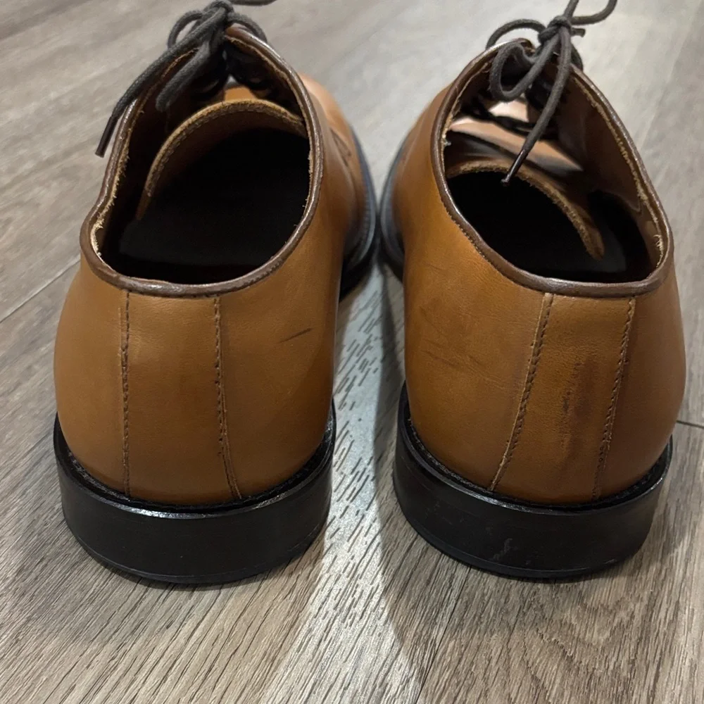 Men's Pratesi Brown Italian Leather Lace Up Derby Dress Shoes